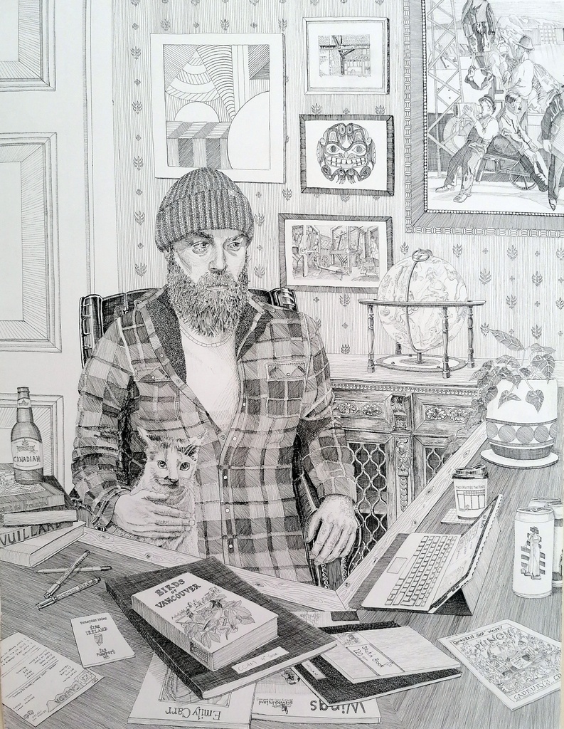 "Self Portrait with Cat" Bryan Hogan