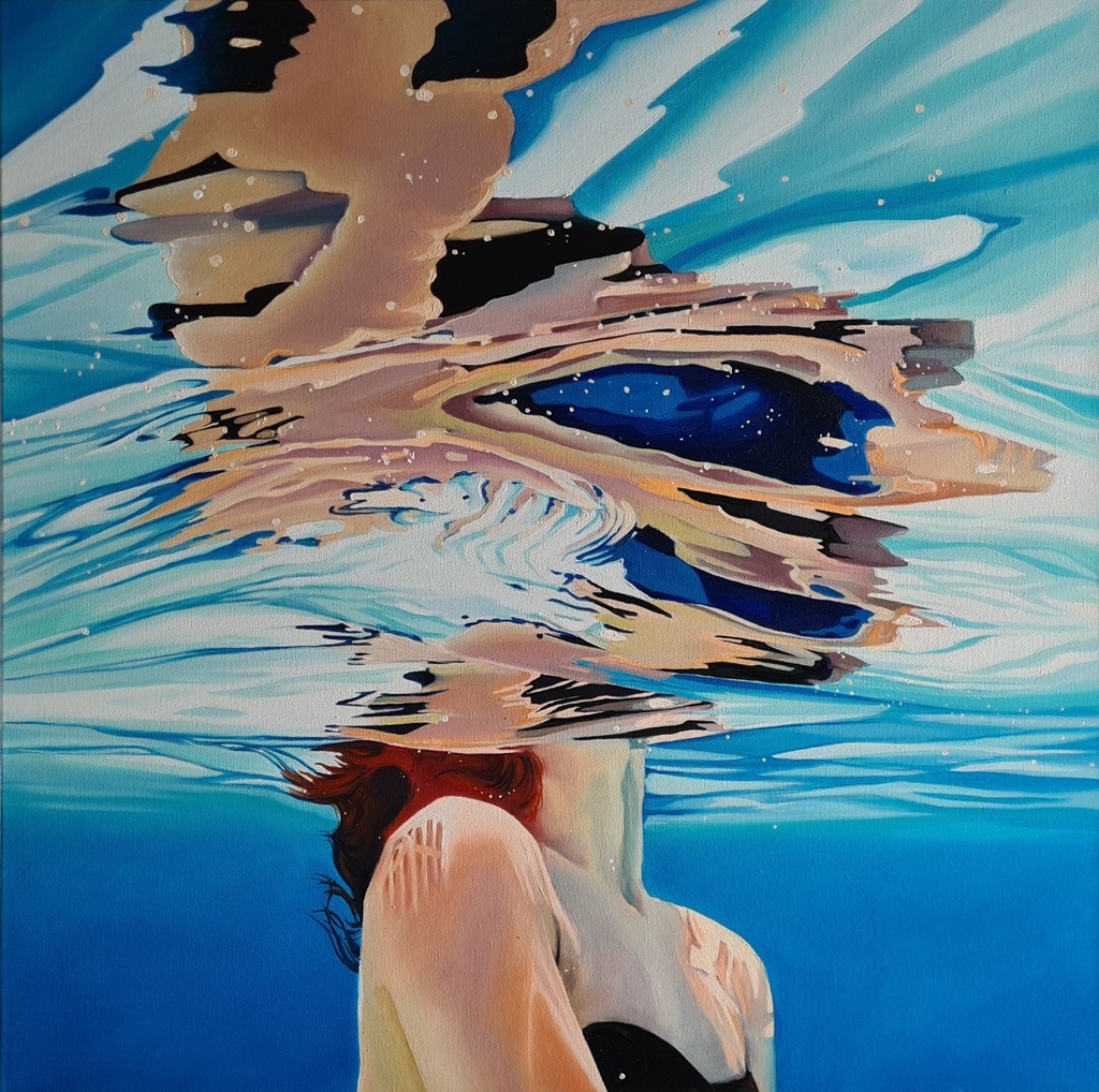 "Trough Blue" Ema Carvi Art